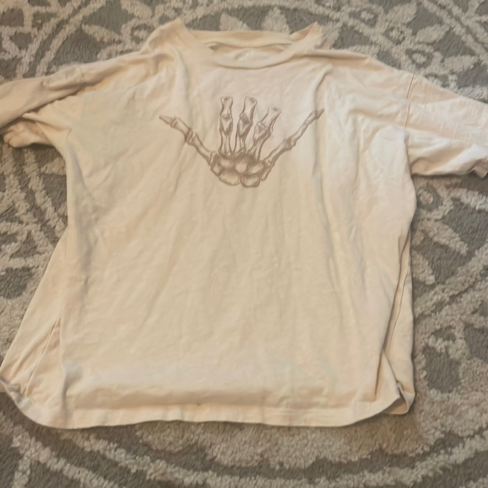 American eagle skull hand top